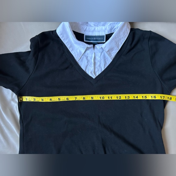 Karen Scott layered top - Picture 3 of 8